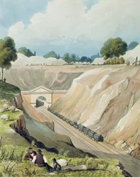 Entrée du tunnel à Watford, planche 6 de 